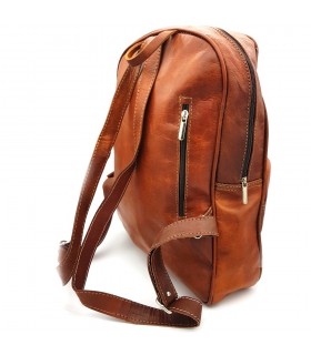 Lederrucksack - 3 Taschen - 100% Leder - Modell SOL