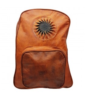 Mochila Cuero - 3 Bolsillos - 100% Cuero - Modelo SOL