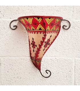 Aplique de Piel Natural - Pintado con Henna - Modelo IBERIA