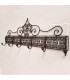 Forge hanger or hanger - 6 arms - DELUXE - Moroccan Arabe - Model HASIRA