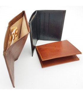 Tarjetera Billetera para Hombre -  100 % Cuero Natural - Modelo TAKA