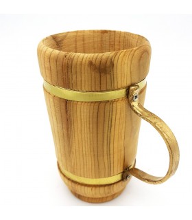 Taza Cerveza de Madera - 100% Artesanal - Modelo khashab