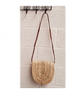 Palmito and Leather Bag - 100% Natural - Model PALMITO