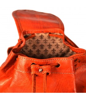 Mochila Cuero Artesanal - 4 Compartimentos - Modelo Beldi