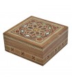 Caja Taracea Cuadrada Siria - Tapa Estrella Granadina - 8.5 cm