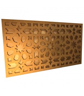 Arabic Celosia Wall or False Ceiling - Laminated Wood - Geometric Design
