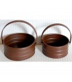 Set of 2 Iron Baskets