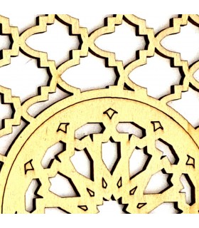 Celosía Decoración Árabe - Madera Laminada Corte por Laser - Modelo 16