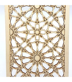 Celosía Decoración Árabe - Madera Laminada Corte por Láser - Modelo 17