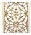 Lattice Decoration Arab - Corte a Laser de Madeira Laminada - Modelo 17