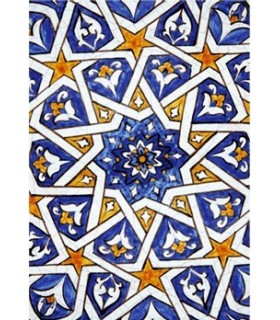 Postal Mosaico Árabe - Souvenir Granada - Modelo 6
