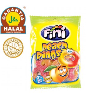 Aros de Melocotón - Golosia Sin Gluten y Halal - Bolsa Chucherias 100 gr