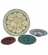 SAFI Ceramic Plate - Colored Glasses - Hand Painted - 5 Sizes