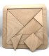 Tangram Giant Wood 40 cm - Ingéniosité et compétence