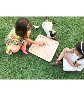 Tangram madera gigante