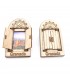 Fenêtre arabe avec porte Magnet Fridge - Design Alhambra - Souvenir