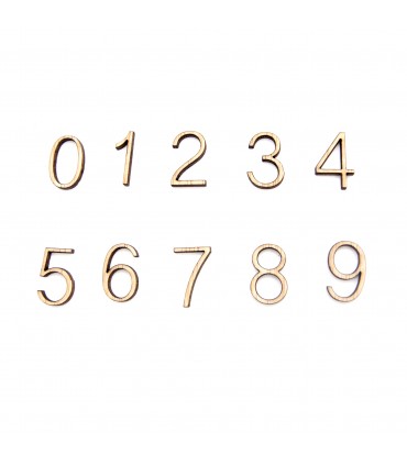 Wooden Numbers - Laser Cut - Crafts and Crafts