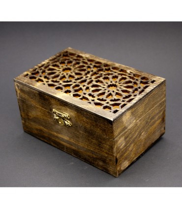 Caja de Madera con Calado Celosía Andalusí - Modelo Albaicín