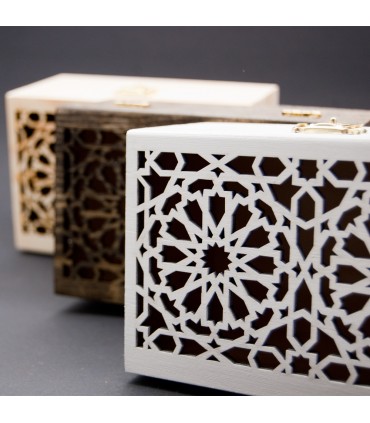 Caja de Madera con Calado Celosía Andalusí - Modelo Albaicín