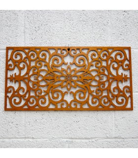 Celosía Madera - Cenefa Floral - 60 x 30 cm