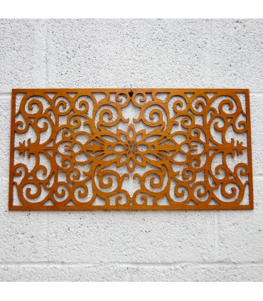 Celosía Madera - Cenefa Floral - 60 x 30 cm