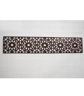 Celosía Madera Cenefa Alhambra - 250 x 50 cm - 4 mm