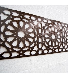 Celosía Madera Cenefa Alhambra - 250 x 50 cm - 4 mm
