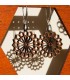 Boucles d'oreilles en bois d'olivier avec argent - Najma Design