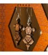 Orecchini Tuareg - Design Agadez - Legno di ulivo e argento