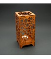 Kerzenhalterlaterne aus Holz - Modell Sahara - 19 cm