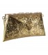 Brass Bag - Floral Relief - Handcrafted - Chain and Public Closure