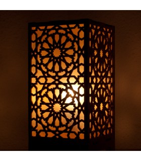 Lámpara de Madera Alkauzar - Diseño Mosáico Alhambra