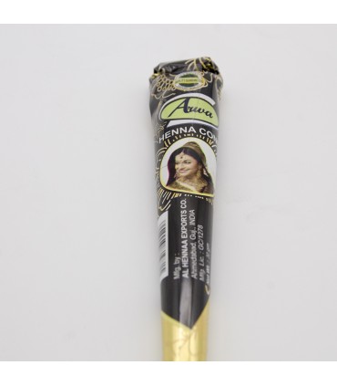 Cono Henna Tatuaje Negra -  Máximo Detalle - ARWA - Color Intenso