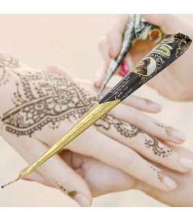 Cono Henna Tatuaje Negra - ARWA - Color Oscuro - India
