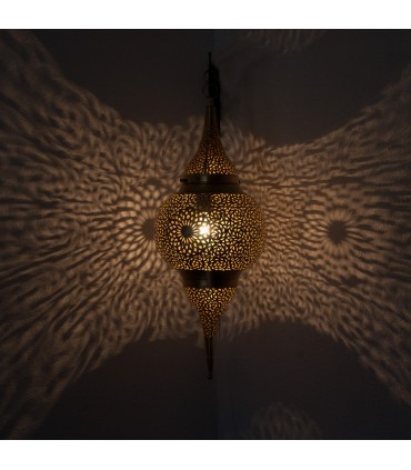 Plafonnier Laiton Ajouré - Modèle Dubai - 80 cm