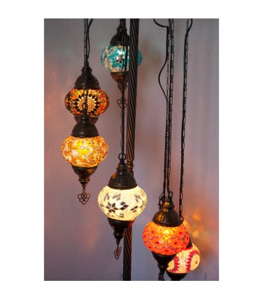 Lampes turque - Plancher - 110 cm - Verre de Murano - Mosaïque