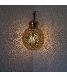 DELUXE Openwork Brass Ceiling Lamp - Qatar Model - 35 cm