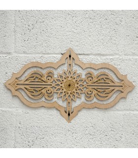 Celosía Madera - Grabado Etnico - Modelo Niger - 50 cm