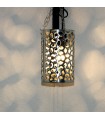 Lámpara Techo Aluminio Cilindro Estilo Andalusí - Artesania Marroqui - Modelo Bahar
