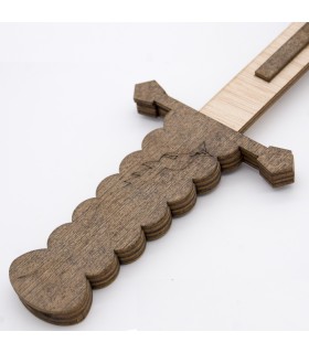 Christliches Schwert aus Holz - Handgemachte Spielzeug-Freizeitaktivitäten
