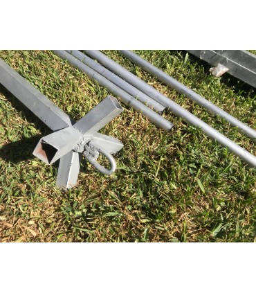 Jaima Arab Carp 3 x 3 m - PVC-Struktur - Feste Arabische Dekorationen