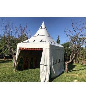 Jaima Arabe Carpa 3 x 3 m - PVC Estructura - Fiestas Decoraciones Arabes