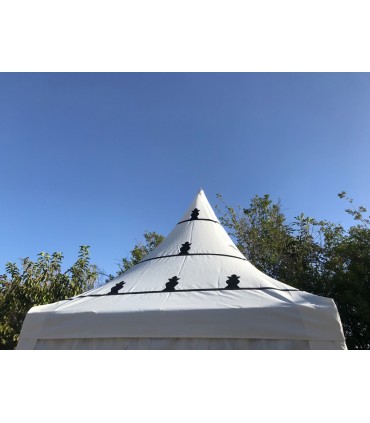 Carpa araba Jaima 3 x 3 m - Struttura in PVC - Decorazioni arabe festività