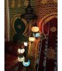 Lampada turca a 7 sfere - Terra - Altezza 110 cm - Vetro di Murano - Mosaico