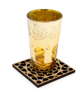 Set 6 Posavasos Celosía Arabe - Madera - Modelo Alhambra