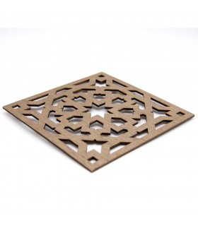 Salvamantel - Posa platos - Madera Laminada - Corte Láser - Diseño Alhambra