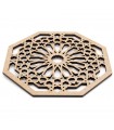 Trivet - Suporte de prato - DM - Corte a laser - Hassira Design