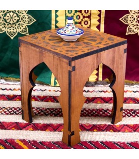 Mesita o Taburete Teteria - 100% Madera - Diseño Alhambra - Deluxe