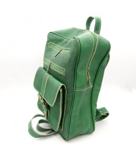 mochila de couro de cabra