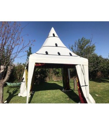 Jaima arabo marocchino - Tenda - 2 x 2 m - PVC - Struttura in ferro - Eventi per feste